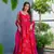 Red heavy rayon digital printed anarkali gown with 2.5m georgette dupatta     xs to 6xl