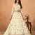 white organza lehenga set with choli and dupatta