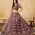 purple art silk lehenga set with choli and dupatta