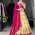 Pink Color  Marshmellow Rico  Printed With Contrast Weaving Work Lehenga With Unstitched Blouse