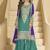 Rama green chinon silk embroidered plazzo suit