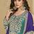 Rama green chinon silk embroidered plazzo suit