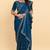 Elegance Designer Georgette Saree with Embroidery Border and Designer Work For Blouse neck and Sleeve