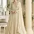 Off white georgette embroidered zarkan anarkali suit