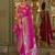 Pink color premium pv super fine soft silk saree with double zari weaving & hand deco finish     party & festive wear