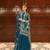  Teal Blue Heavy Embroidered Sharara Suit for Women