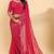 Elegance Designer Georgette Saree with Embroidery Work and Plain Georgette Blouse
