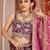 Purple Tissue Fabric Sequins embroidery Semi Stitched Lehenga & Unstitched Blouse With Dupatta