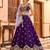 Purple Georgette Fabric Sequins embroidery Semi Stitched Lehenga & Unstitched Blouse With Dupatta