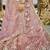 Pink Tissue Fabric Beads & Sequince Embroidered Semi Stitched Lehenga Choli & Dupatta