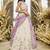 Cream Tissue Fabric Sequins Thread & Embroidery Semi Stitched Lehenga Choli & Dupatta