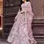 Pink Net Fabric Sequins embroidery Semi Stitched Lehenga & Unstitched Blouse With Dupatta
