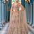 Beige Net Fabric Sequins embroidery Semi Stitched Lehenga & Unstitched Blouse With Dupatta