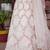 Cream Net Fabric Sequins embroidery Semi Stitched Lehenga & Unstitched Blouse With Dupatta