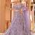 Mauve Net Fabric Sequins embroidery Semi Stitched Lehenga & Unstitched Blouse With Dupatta