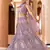 Mauve Net Fabric Sequins embroidery Semi Stitched Lehenga & Unstitched Blouse With Dupatta