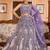 Purple Net Fabric Sequins embroidery Semi Stitched Lehenga & Unstitched Blouse With Dupatta