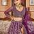 Burgundy Net Fabric Sequins embroidery Semi Stitched Lehenga & Unstitched Blouse With Dupatta