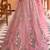 Lavender Net Fabric Sequins embroidery Semi Stitched Lehenga & Unstitched Blouse With Dupatta