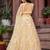 Yellow Net Fabric Sequins embroidery Semi Stitched Lehenga & Unstitched Blouse With Dupatta