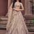 Beige Net Fabric Sequins embroidery Semi Stitched Lehenga & Unstitched Blouse With Dupatta