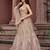 Beige Net Fabric Sequins embroidery Semi Stitched Lehenga & Unstitched Blouse With Dupatta