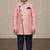 pink faux_jute plain boys indo western dress with pajama