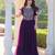 Purple Georget  Kurti  With Beads and Sequins Embroidered work 