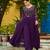 Purple Premium Readymade Kurti With Pant & Dupatta Set