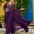 Purple Premium Readymade Kurti With Pant & Dupatta Set