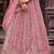 Rosegold Net Fabric Sequins embroidery Semi Stitched Lehenga & Unstitched Blouse With Dupatta