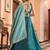 Teal Tissue Silk Fabric Sequins embroidery Semi Stitched Lehenga & Unstitched Blouse With Dupatta