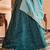 Teal Tissue Silk Fabric Sequins embroidery Semi Stitched Lehenga & Unstitched Blouse With Dupatta