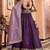 Purple Tissue Silk Fabric Sequins embroidery Semi Stitched Lehenga & Unstitched Blouse With Dupatta