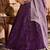 Purple Tissue Silk Fabric Sequins embroidery Semi Stitched Lehenga & Unstitched Blouse With Dupatta