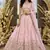 Pink Silk Fabric Beads & Sequince Embroidered Semi Stitched Lehenga Choli & Dupatta