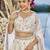 Cream Silk Fabric Beads & Sequince Embroidered Semi Stitched Lehenga Choli & Dupatta
