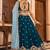 Teal Georgette Fabric Sequins embroidery Semi Stitched Lehenga & Unstitched Blouse With Dupatta