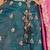 Teal Tissue Fabric Sequins embroidery Semi Stitched Lehenga & Unstitched Blouse With Dupatta