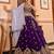 Purple Georgette Fabric Sequins embroidery Semi Stitched Lehenga & Unstitched Blouse With Dupatta