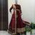 Maroon Designer Velvet Suit with Thread & Sequence Work