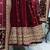 Maroon Designer Velvet Suit with Thread & Sequence Work