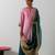 Pink plain chanderi kurta set