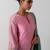 Pink plain chanderi kurta set