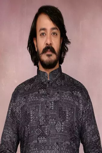 Black printed work festival wear cotton readymade kurta pajama