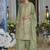Parrot green chinon silk embroidered designer plazzo suit