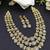 Royal golden kundan layered necklace set with sparkling polki stones royal radiance layered kundan necklace set