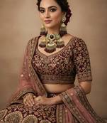 Handcrafted majestic multicolor kundan onyx beaded bridal choker set