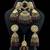 Handcrafted majestic multicolor kundan onyx beaded bridal choker set