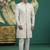 art silk white wedding wear hand embroidery readymade groom